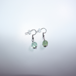 Boucles d'oreilles fluorite