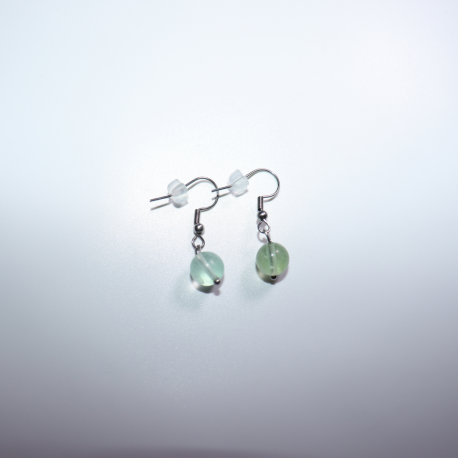 Boucles d'oreilles fluorite