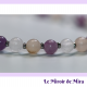 Bracelet Lépidolite, Jade & Aventurine rose