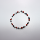 Bracelet Howlite, Jaspe Rouge & Obsidienne Neige