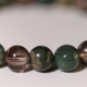 Bracelet Agate Mousse, Rhyolite & Quartz Fumé