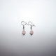 Boucles d'oreilles Quartz rose