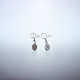 Boucles d'oreilles Quartz tourmaline