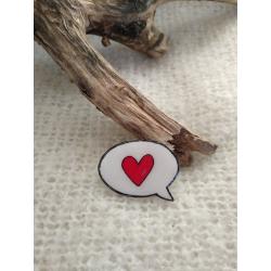 Broche Message d'amour